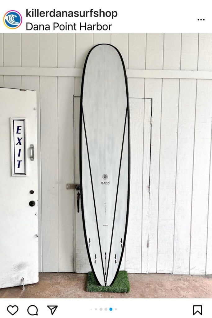 surfboard from Killer Dana Surf Shop