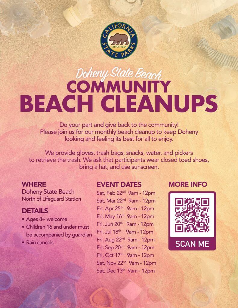 Doheny State Beach Community Beach Cleanups