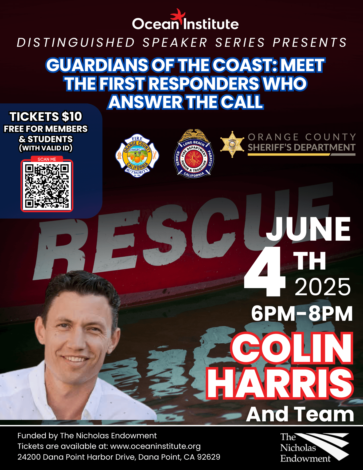Speaker Series: Guardians of the Coast: Meet the First Responders Who Answer the Call